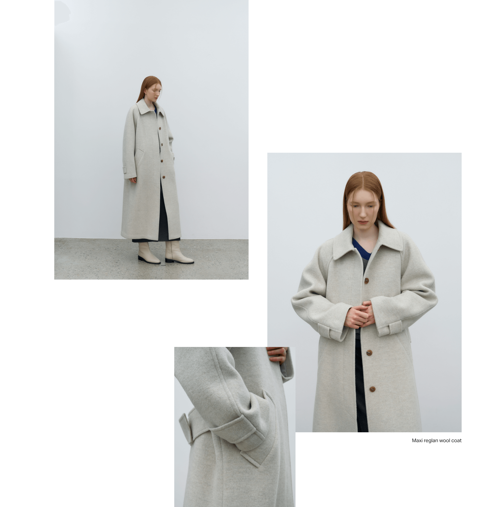 Maxi reglan wool coat