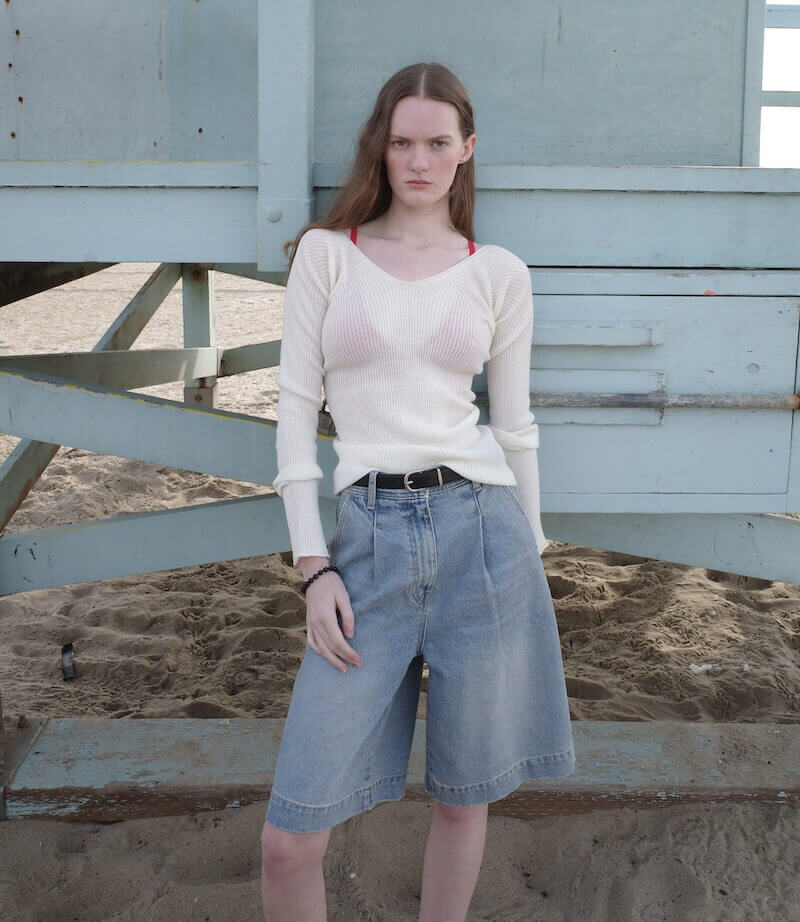 Bermuda denim pants image 1